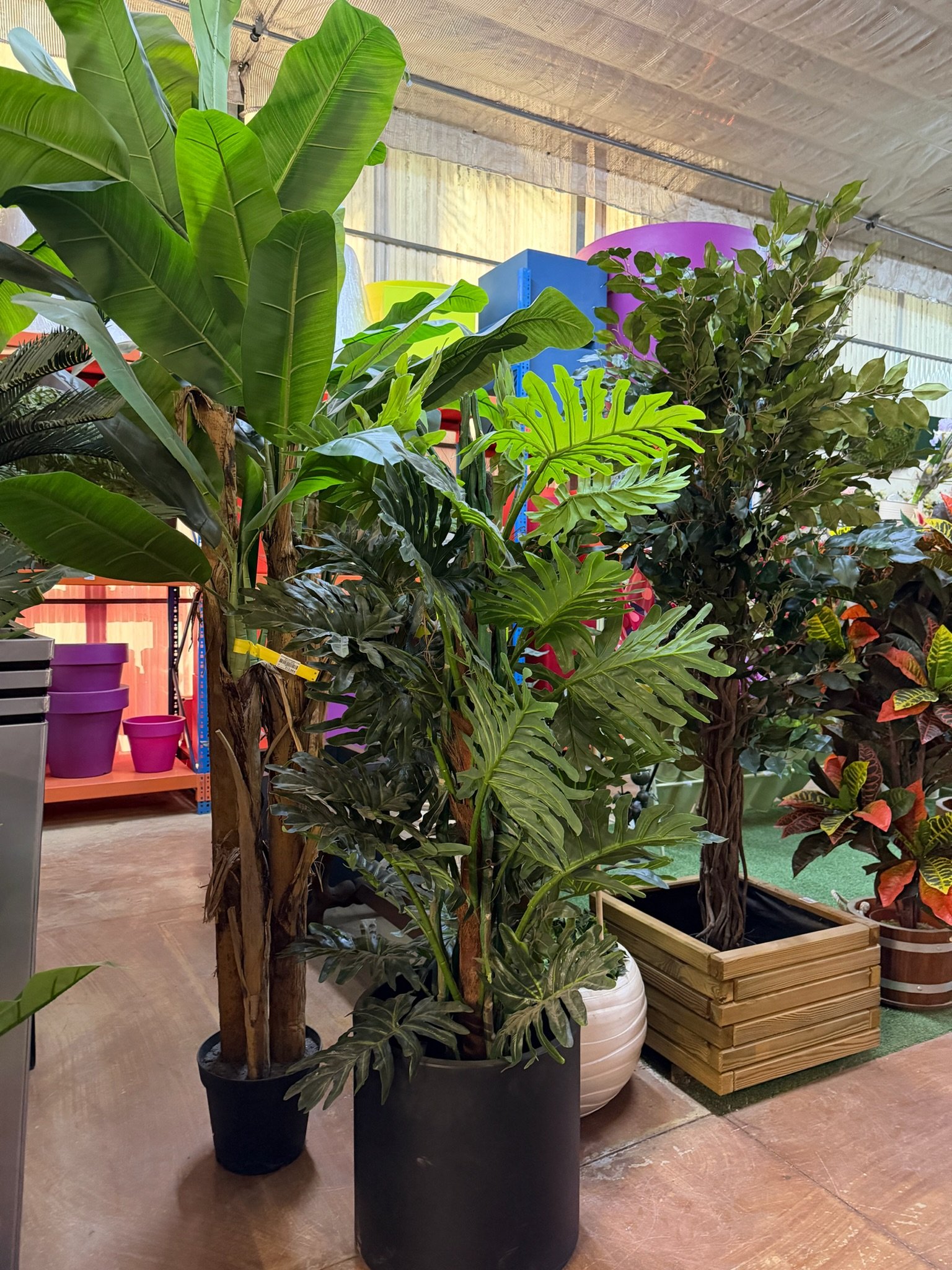 Plantas artificiales para exteriores en Garden Center Navarro