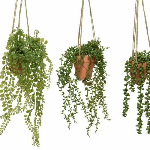Plantas artificiales colgantes para decoración