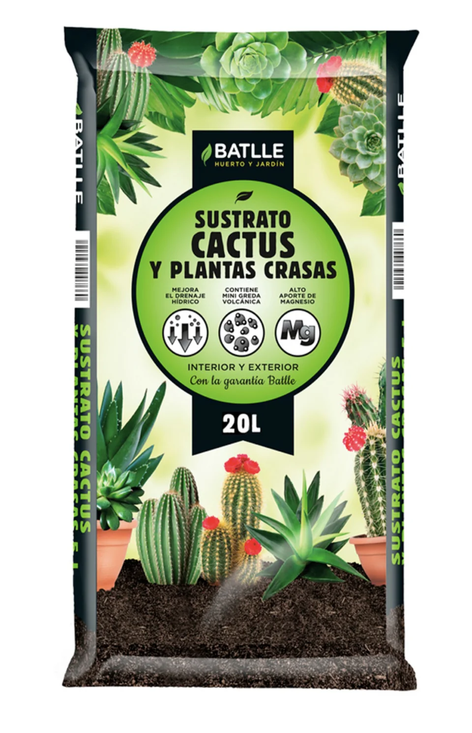 Sustrato Cactus y Plantas Crasas BATLLE